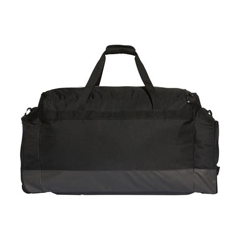 Buy adidas Mens Wheel Travel Bag Black/White/Black