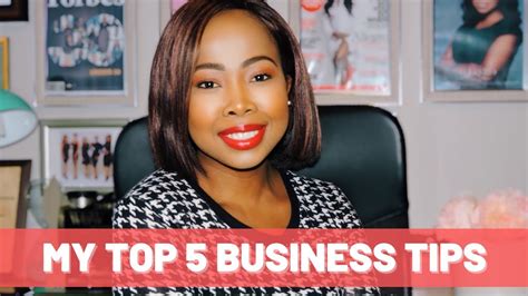 My Top 5 Tips For Business Success Youtube