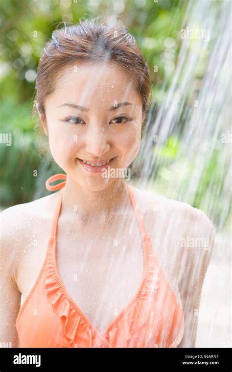 Woman Bikini Shower Hi Res Stock Photography And Images Alamy