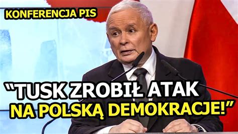 KACZYŃSKIEMU PUŚCIŁY NERWY NA KONFERENCJI PIS OSZUSTWO POLSKA UTRACI