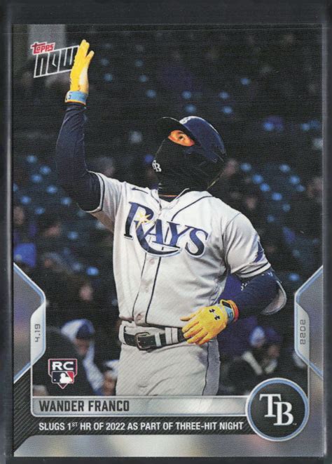 Topps Now Wander Franco Rookie Tampa Bay Rays Ebay