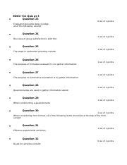 EDC0 711 Quiz 1 Pt 3 Docx EDCO 711 Quiz Pt 3 Question 23 0 Out Of 1