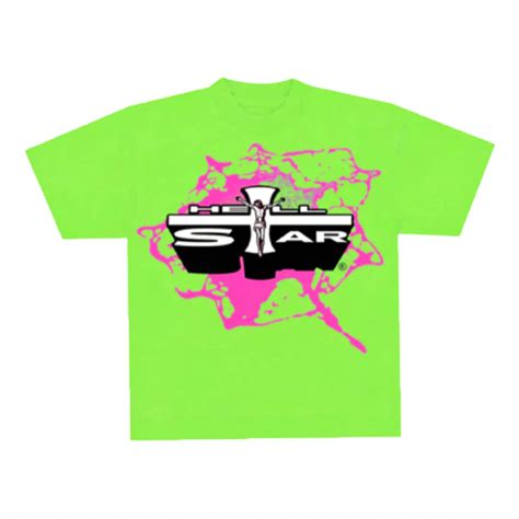 Hellstar Studios Jesus Emblem Tee Green Pink Elevate