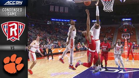 Radford Vs Clemson Condensed Game 2018 19 ACC Basketball YouTube