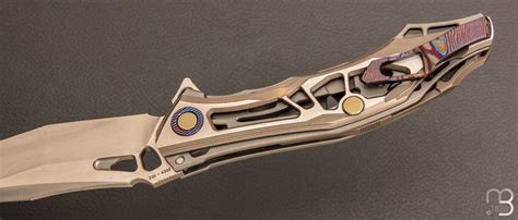 Couteau Dcpt Tano Titanium M390 Par Ckf Knives Et Aleksey Konygin