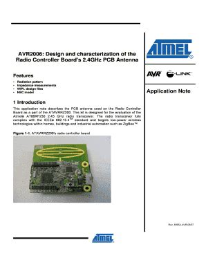 Fillable Online Avr Design And Characterization Of The Atmel