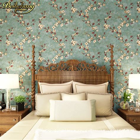 Beibehang Pastoral Small Flowers Mural Wallpaper Vertical D Wall Paper