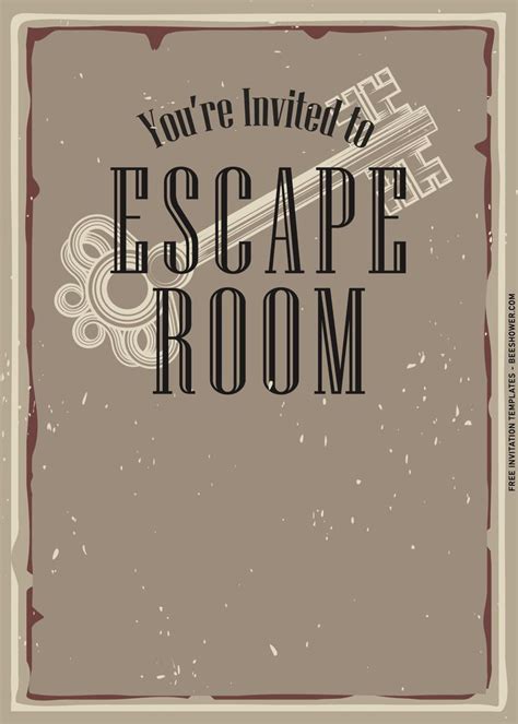 9 Fun Escape Room Challenge Party Invitation Templates Party Invite Template Escape Room