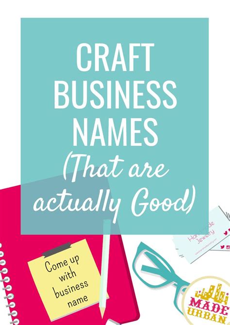 Craft Business Names That Are Actually Good Made Urban Cute Business Names Catchy