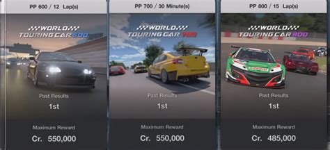 World Touring Car 600 Tokyo 700 Le Mans 800 Sardegna Gran Turismo 7