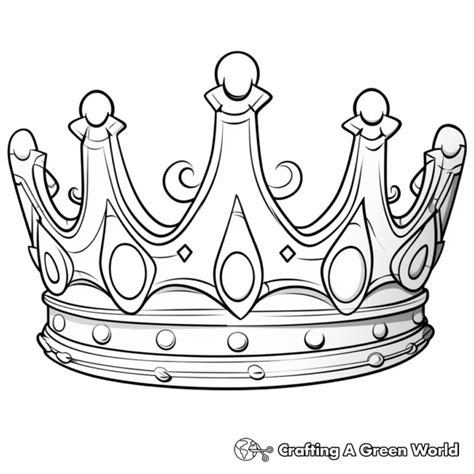 Crown Coloring Pages Free And Printable