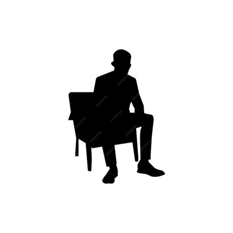 Premium Vector Vector Silhouette Man Standing Black Color Isolated On White Background