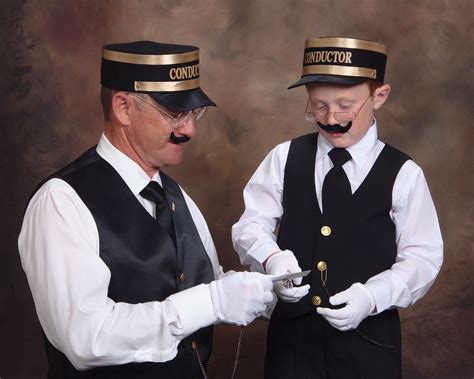 Polar Express Train Conductor Costume For Adults Vest Tie Conductor