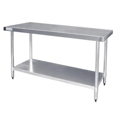 vogue stainless steel prep table mm   day catering