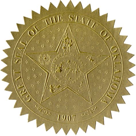 State Seals Metallic Gold