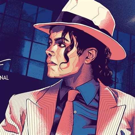 Michael Jackson Smooth Criminal Poster Art Collectibles Drawing