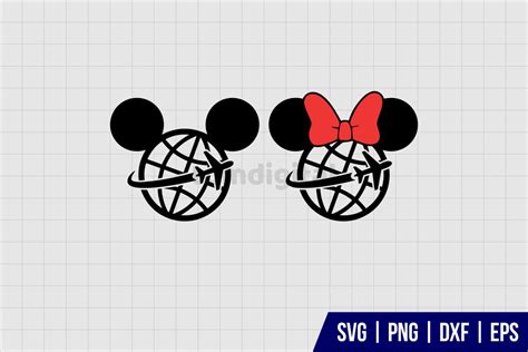 Monorail Epcot Mickey Ears Svg Gravectory