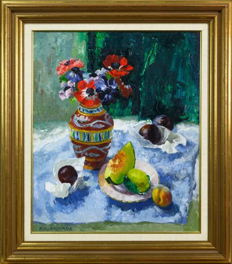 Mary Nicol Neill Armour | STILL LIFE WITH ANEMONES | MutualArt