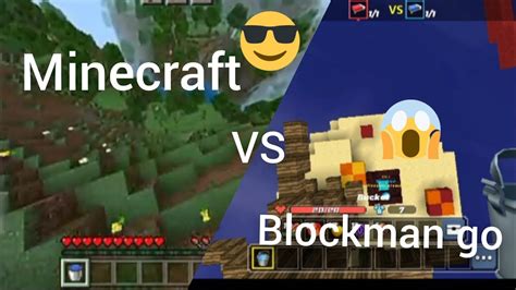 Minecraft Vs Blockman Go Youtube