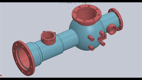 Solidworks Tutorial N Pipe And Valve Body Youtube