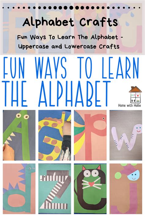 Fun Ways To Learn The Alphabet Home With Hollie