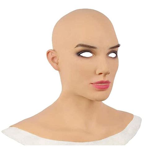 Mua Hentuha Female Full Head Mask Human Latex Mask Halloween Realistic