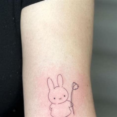 Rose Mun Dallas Fine Line Tattoos On Instagram Miffy 🐰🌷 Do We Like