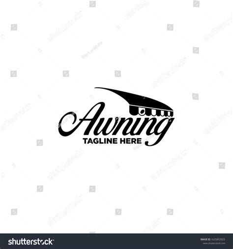 Awning Logo Design Vector Template Stock Vector Royalty Free