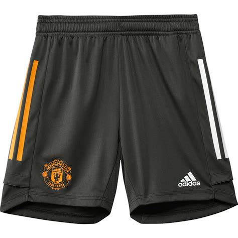 Adidas Manchester United FC Training 20 21 Junior Shorts Green Kidinn