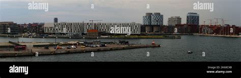 Copenhagen in Denmark from the perspective of the cruise terminal Stock ...