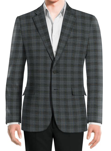 Raymond Mens Wool Checks Fine Unstitched Tweed Jacketing And Blazer