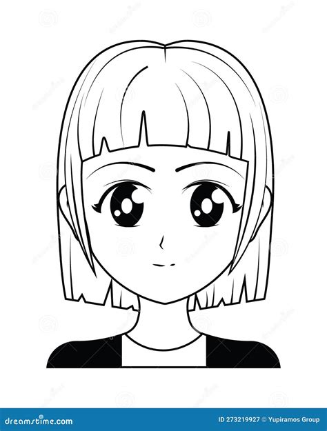 Anime Girl Image Stock Vector Illustration Of Beauty 273219927