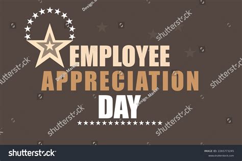 Employee Appreciation Day Template Background Banner Stock Vector ...