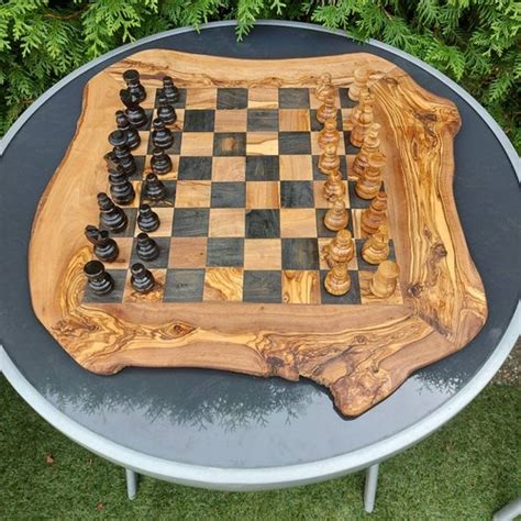 Handmade Wooden Chess Set Wood Chess Board Chess - Etsy