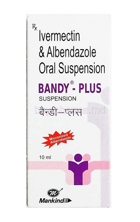 Buy Bandy Plus Suspension Ivermectin Albendazole Online Buy Pharma Md