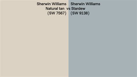 Sherwin Williams Natural Tan Vs Stardew Side By Side Comparison