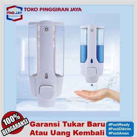 Jual Dispenser Sabun Cair Double With Key Lock Tempat Sabun Cair Double