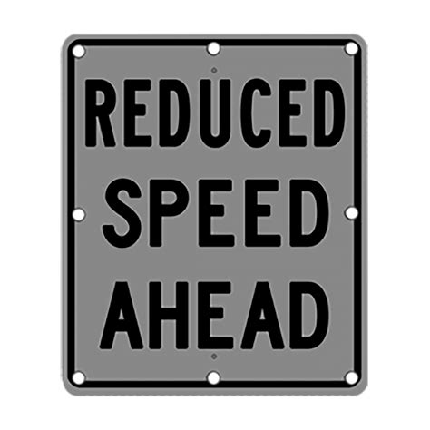 Ts40 Reduced Speed Ahead Flashing Solar Led Edge Lit Sign Traffic