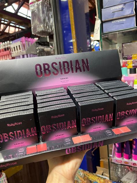 BLUSH DUO OBSIDIAN CORES VARIADAS BOX C 24 You Love Make Up