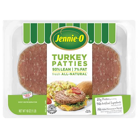 Lean Turkey Burger Patties Jennie O® Product