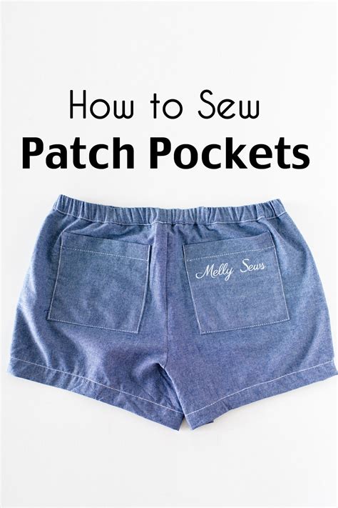 How to Sew Patch Pockets - Melly Sews