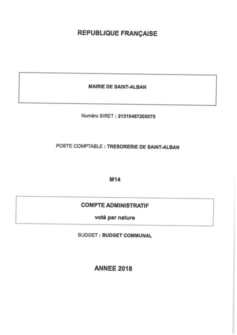 Calaméo Compte Administratif 2018