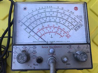 Vtg Rca Senior Voltohmyst Meter Model Wv A W Probe Ebay