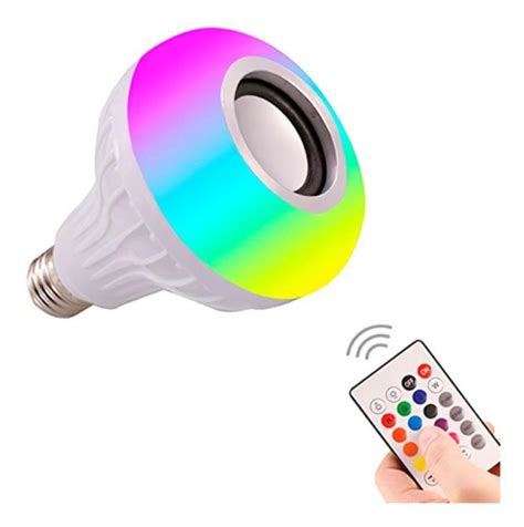 Lampara Led Rgb 220v Parlante Bluetooth Foco