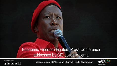 Eff Press Conference Addressed By The Cic Julius Malema Youtube