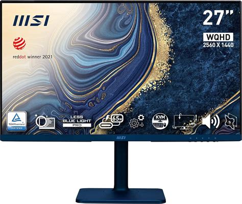 MSI 27 MODERN MD272QP ULTRAMARINE FLAT 2560X1440 WQHD IPS 75HZ TYPE