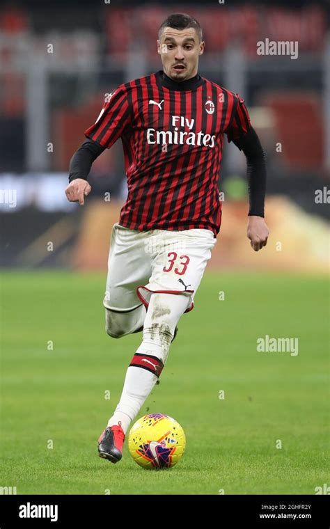 Rade Krunic Of Ac Milan During The Coppa Italia Match At Giuseppe