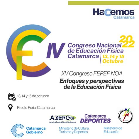 Ministerio De Educación Gobierno De Catamarca Lanzan El Iv Congreso Nacional De Educación Física