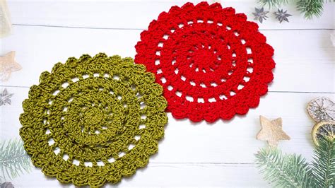 How To Make Easy Crochet Christmas Placemats | AllFreeCrochet.com