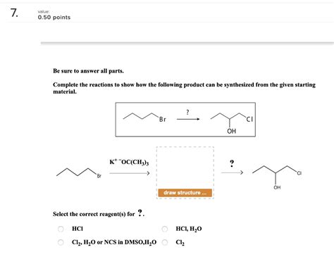 7 Value 0 50 Points Be Sure To Answer All Parts Complete The